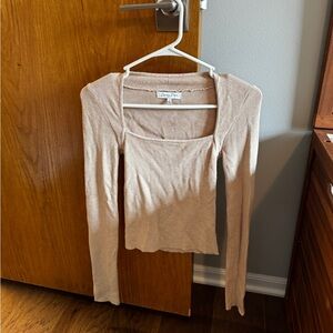 Emory Park Cream Long Sleeve Top